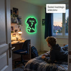 MistrzLED™ | Personalizowane lustro LED – koszulka piłkarska